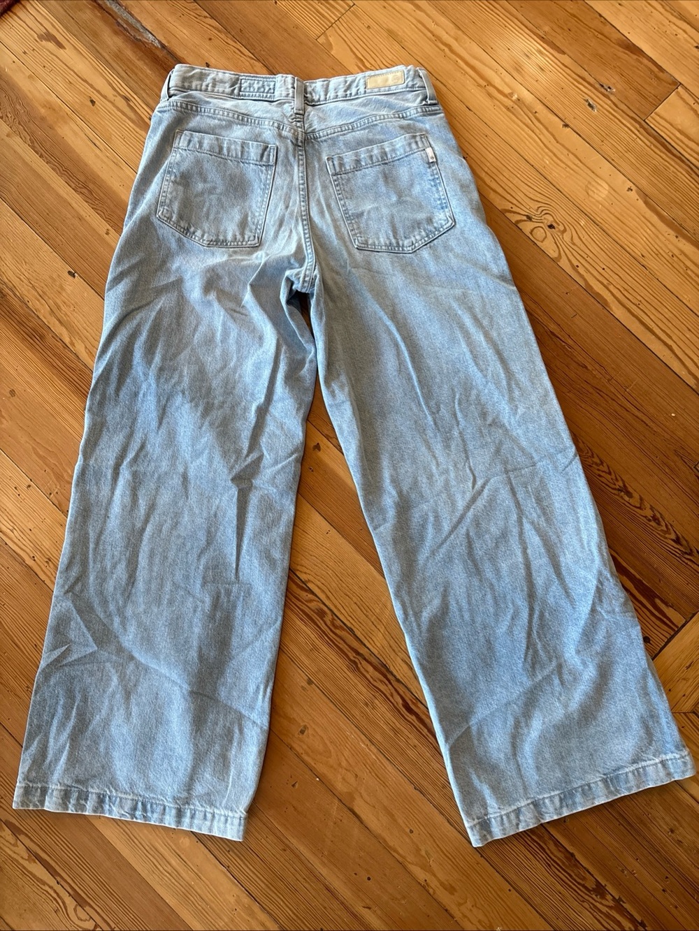 Ag Adriano Goldschmied Stella low slung palazzo Light Blue Flare Jeans 29 - Picture 4 of 4